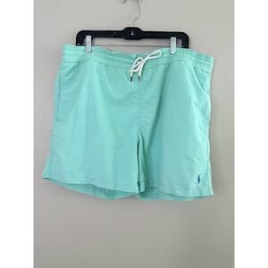 Polo Ralph Lauren Swim Trunks Shorts Mens XL Green Lined Beach Pool Vacation
